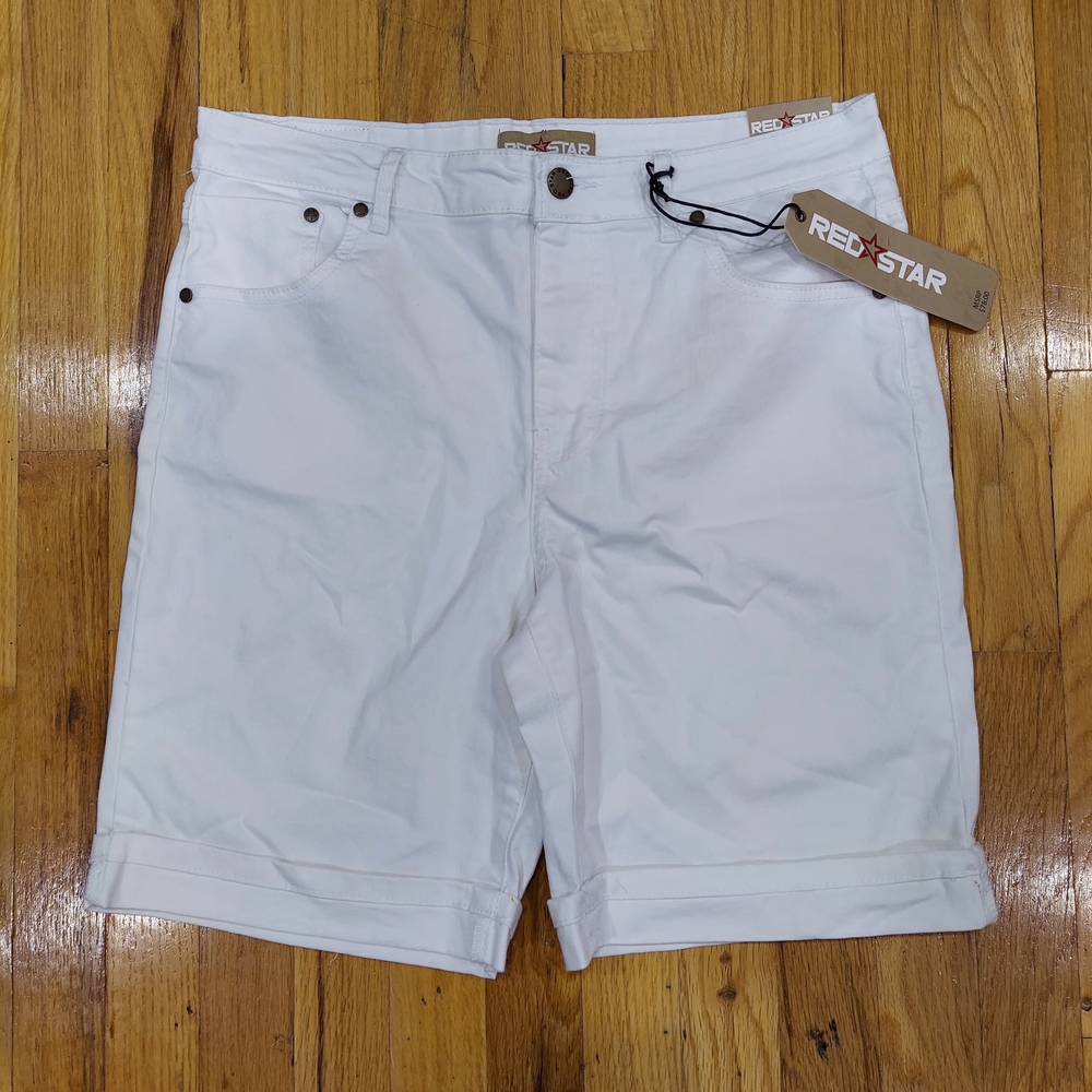 NWT RED STAR Bermuda Shorts with Rolled Hem (Size: 10, 12)
